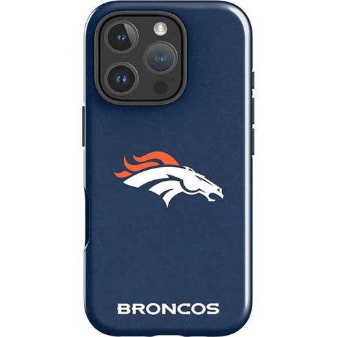 NFL Denver Broncos - Distressed iPhone 16 Pro Impact Case